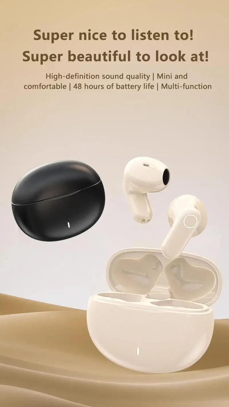 Mini TWS Earbuds - Bluetooth 5.3 with Active Noise Cancelling & 6H Battery Life