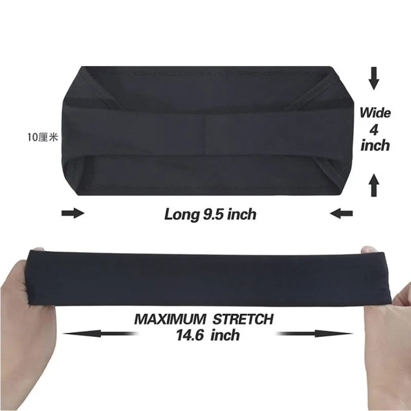 Quick-Dry Sports Headband - Breathable Sweat-Absorbent Elastic Band for Running & Gym