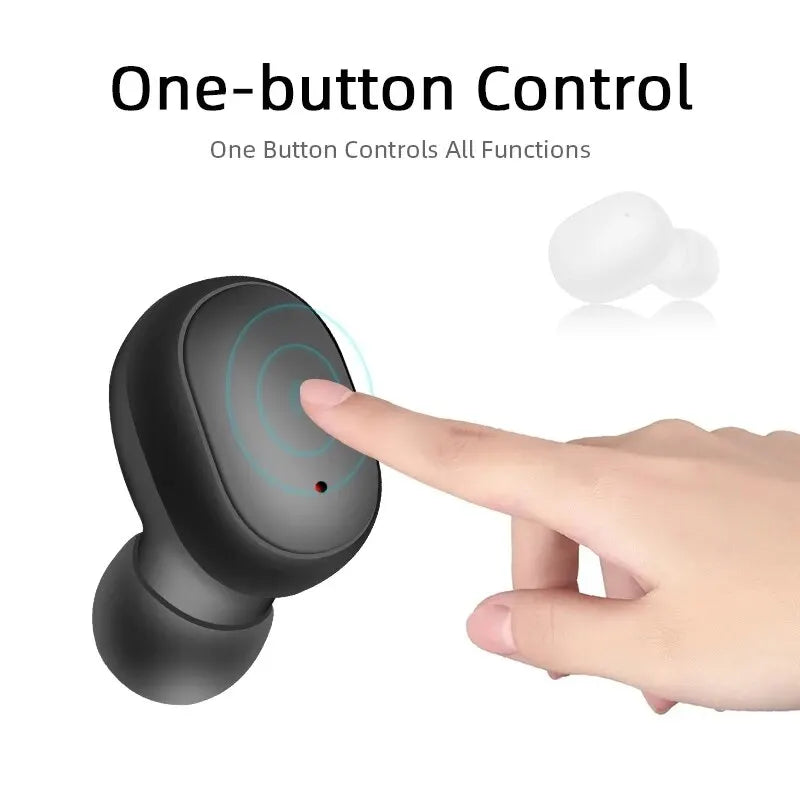 TWS A6S Wireless Bluetooth Earbuds - Active Noise Cancelling Headphones with Mic