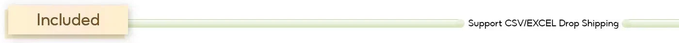 Feature tab: Included