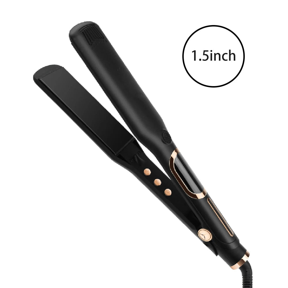 Professional Hair Straightener 1/1.5/2 Inch Plate Iron Dual Voltage