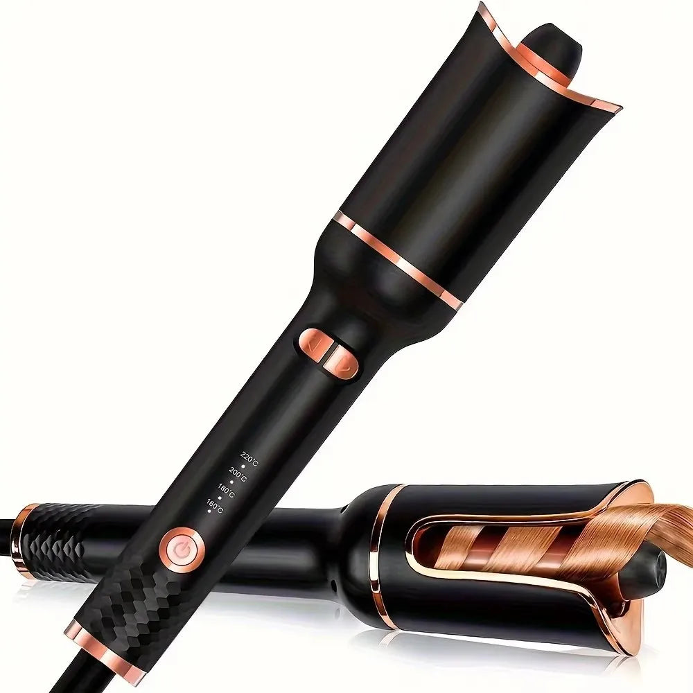 Automatic Hair Curling Iron - Ceramic Rotating Air Spin Wand Styler with Magic Curl Technology