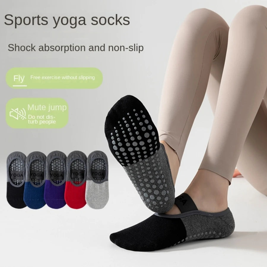 Anti-Slip Yoga Socks - Non-Skid Grip Socks for Yoga, Pilates & Ballet (1 Pair)