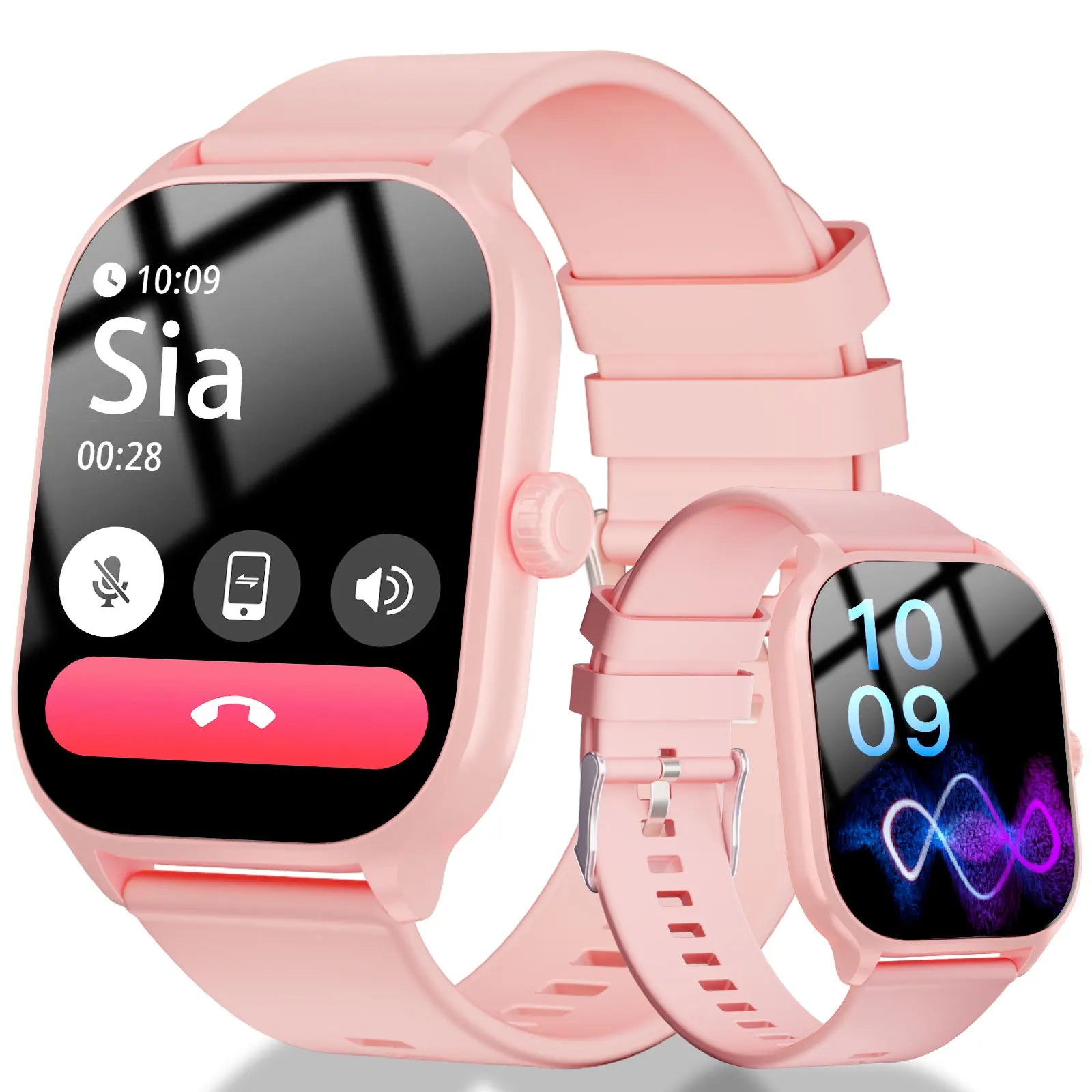 Smart Sports Watch - Wireless Calling/Dialing with Call Alert & Rejection