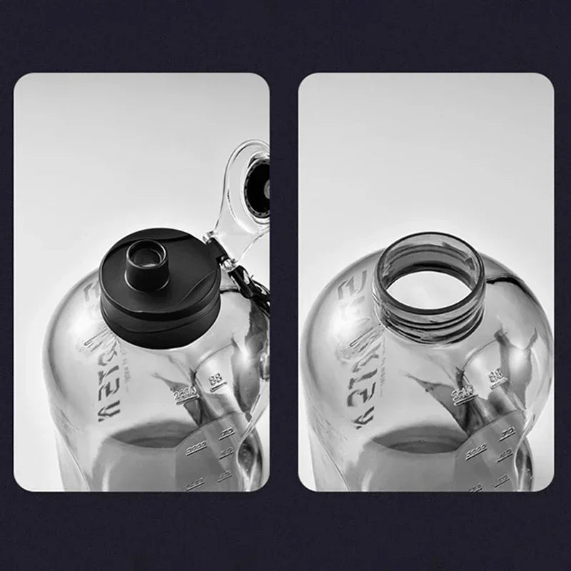 Large Capacity Water Bottle - 1.7L/2.7L BPA-Free Sports Bottle for Gym & Outdoor Activities