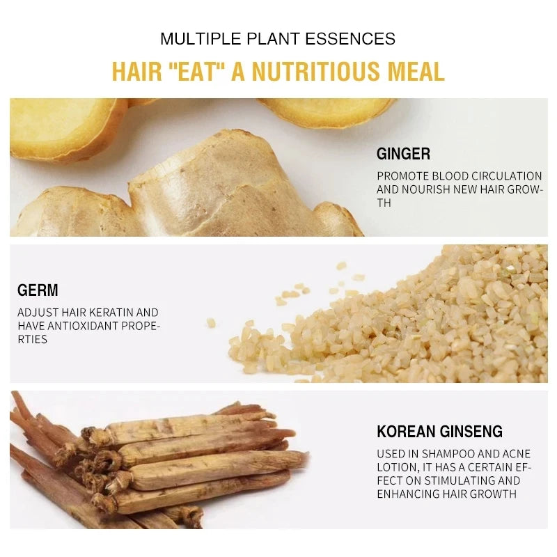 PURC Ginger Shampoo - Hair Growth & Thickening Treatment for Thinning Hair