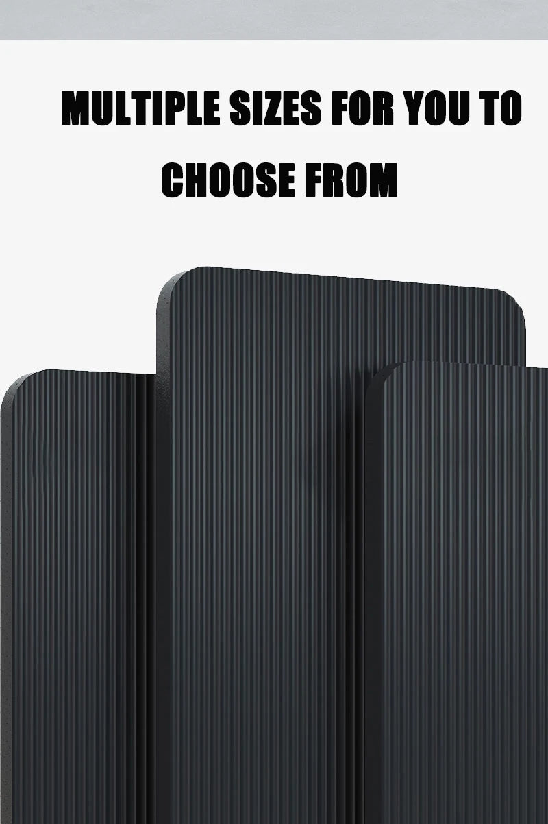 20mm Extra Thick NBR Yoga Mat - Large 185x61cm Non-Slip High-Intensity Workout Mat