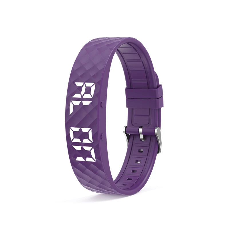 Smart Multifunctional Wristband Fitness Tracking Bracelet IP65 Waterproof Sports LED