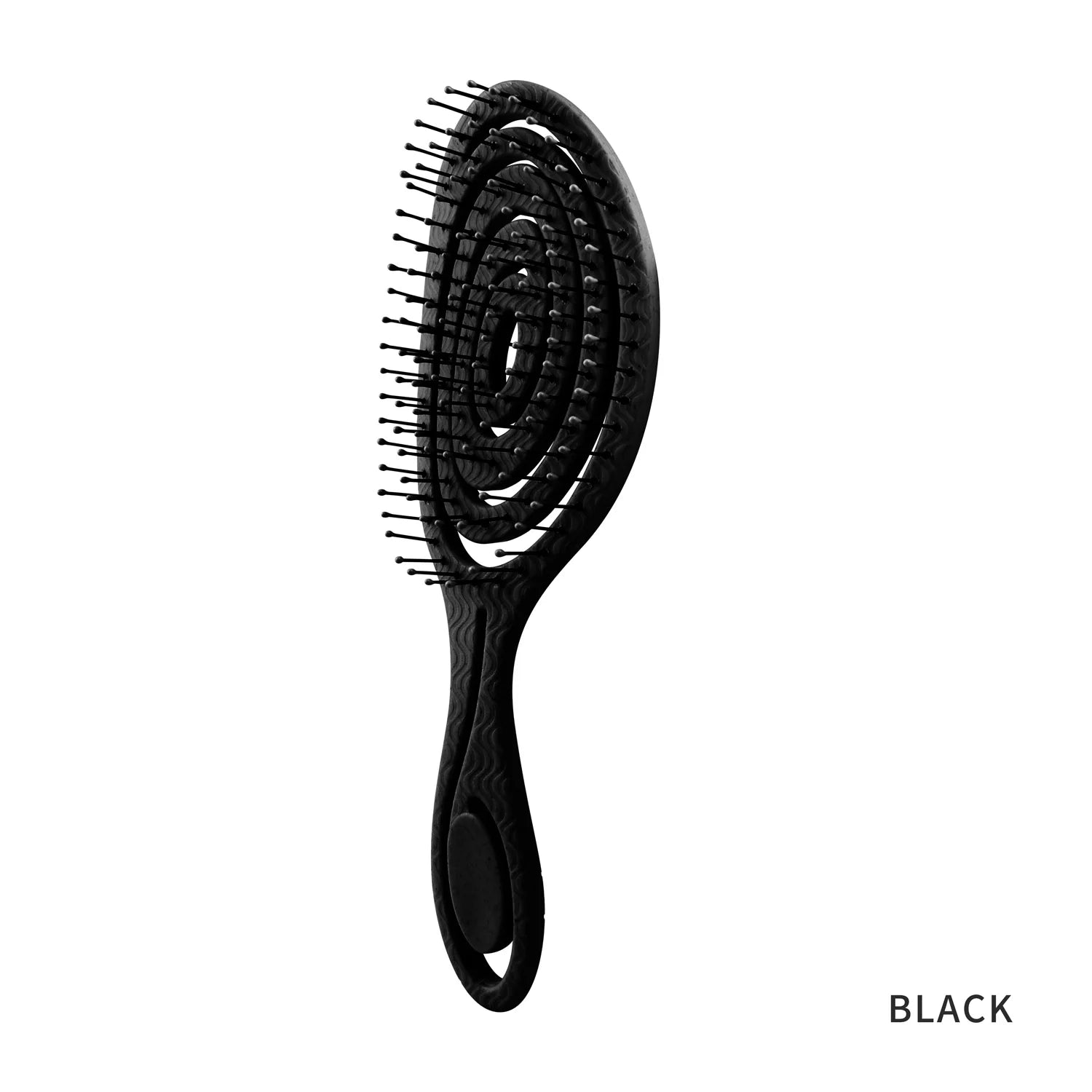 Wet & Dry Hair Detangling Brush - Massage Comb with Nylon Bristles for Curly Hair