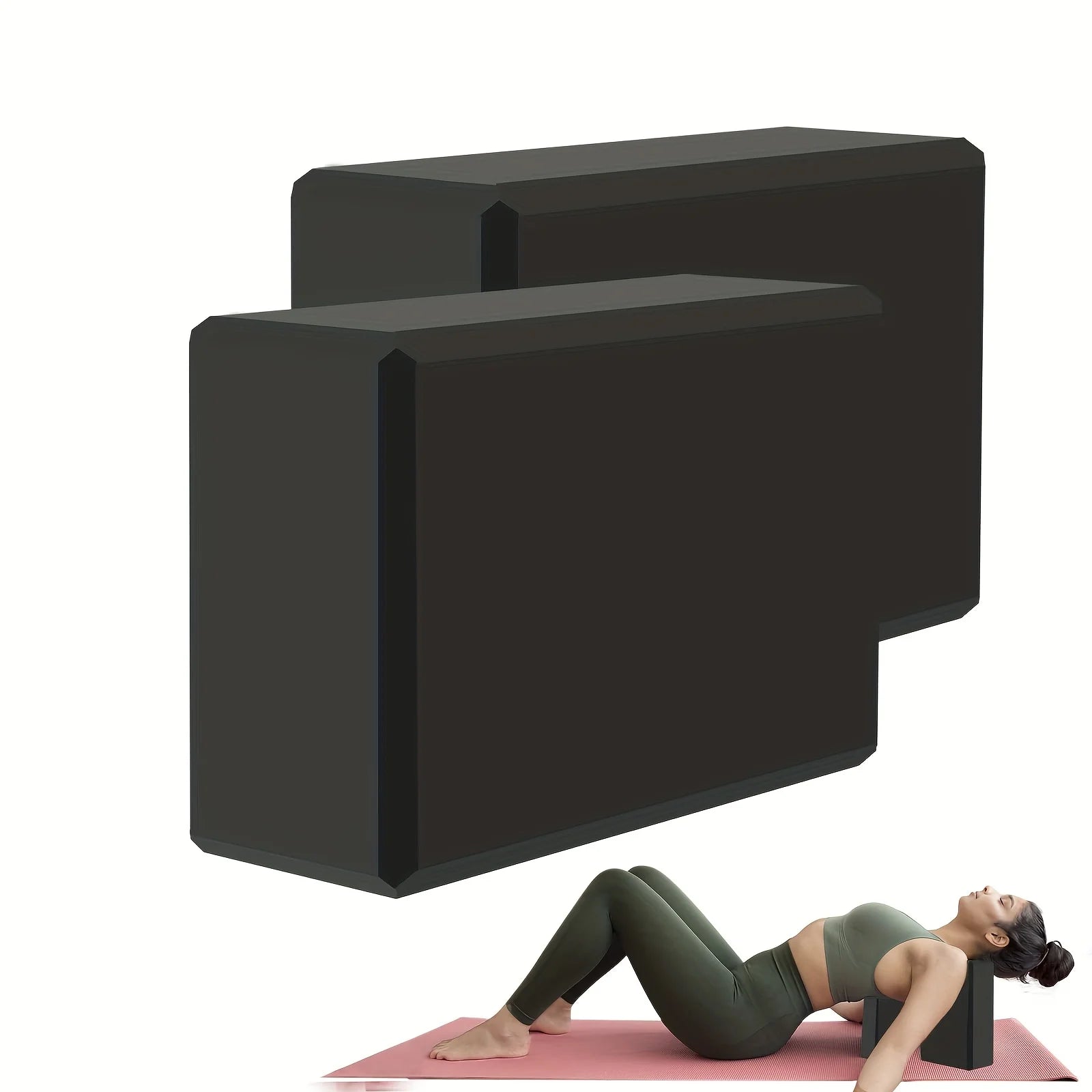 Set of 2 Yoga Blocks - Made from High-Density Foam