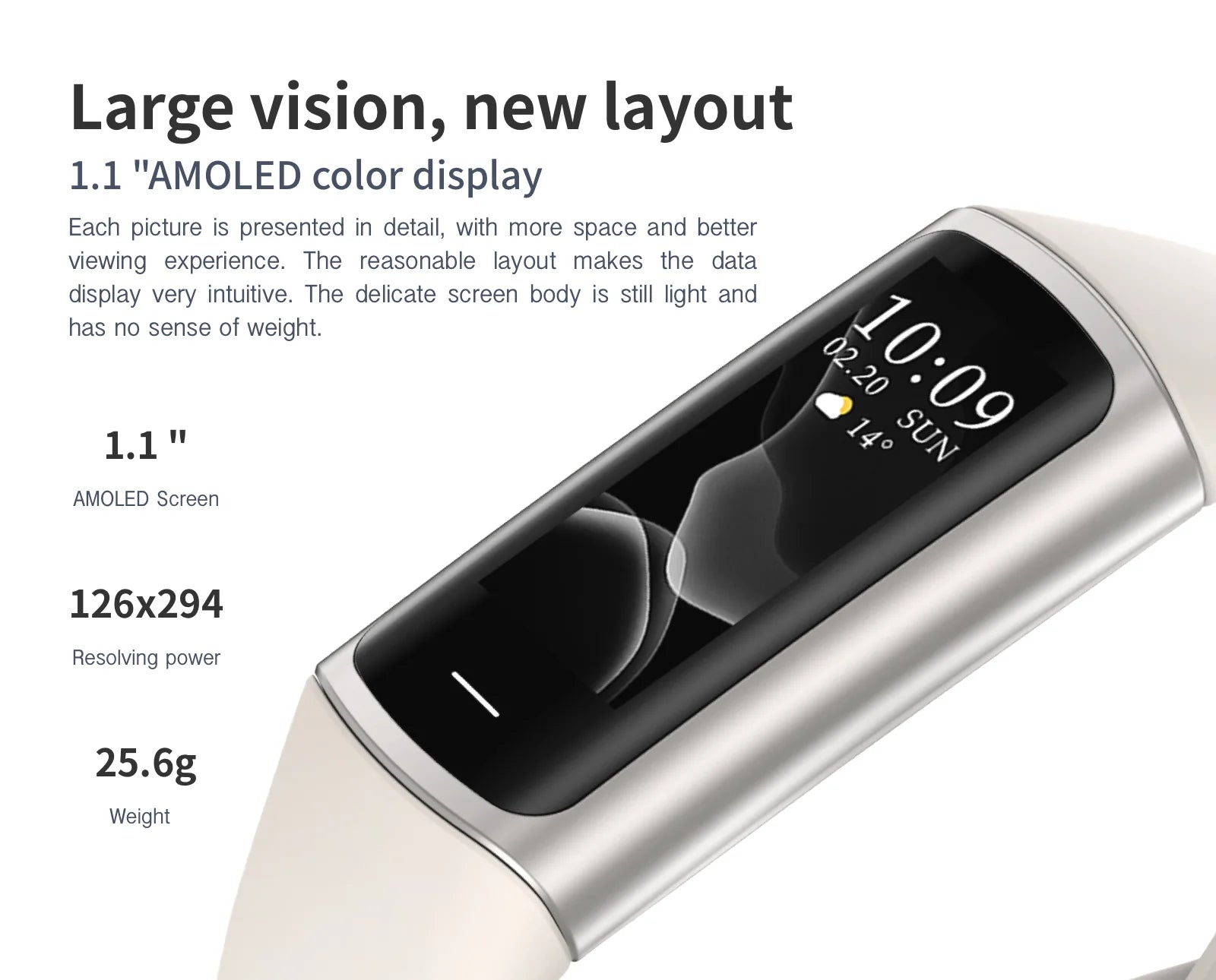 LIGE Fashion Smartwatch Temperature Blood Heart Oxygen Monitoring Bracelet