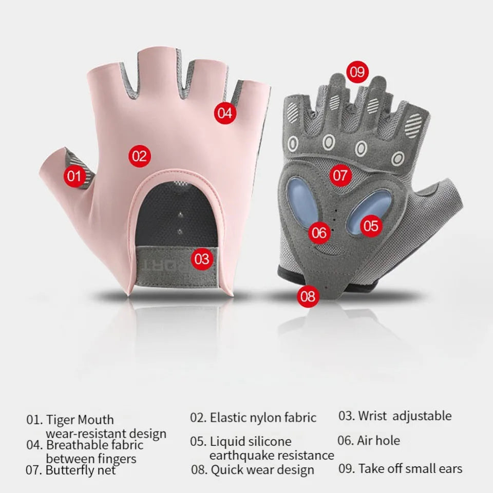 Gym Body Building Training Bike Fitness Gloves - Weight Lifting Gloves
