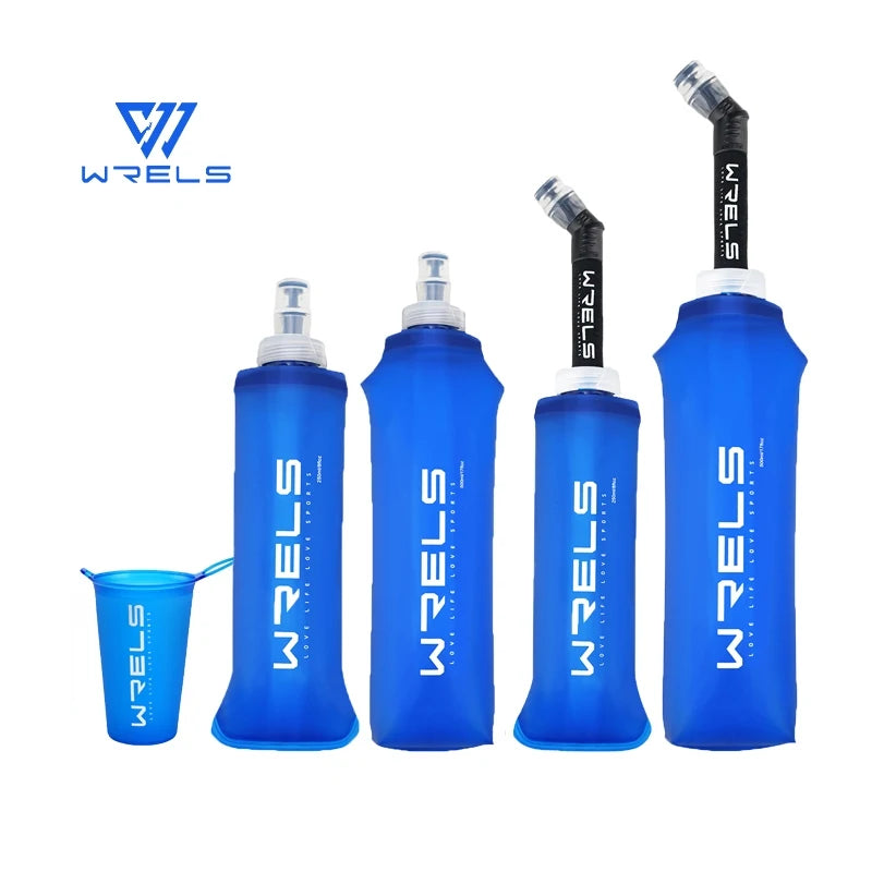 Collapsible TPU Water Bottle - BPA-Free Folding Soft Flask for Running & Hiking