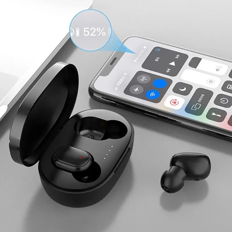 TWS A6S Wireless Bluetooth Earbuds - Active Noise Cancelling Headphones with Mic
