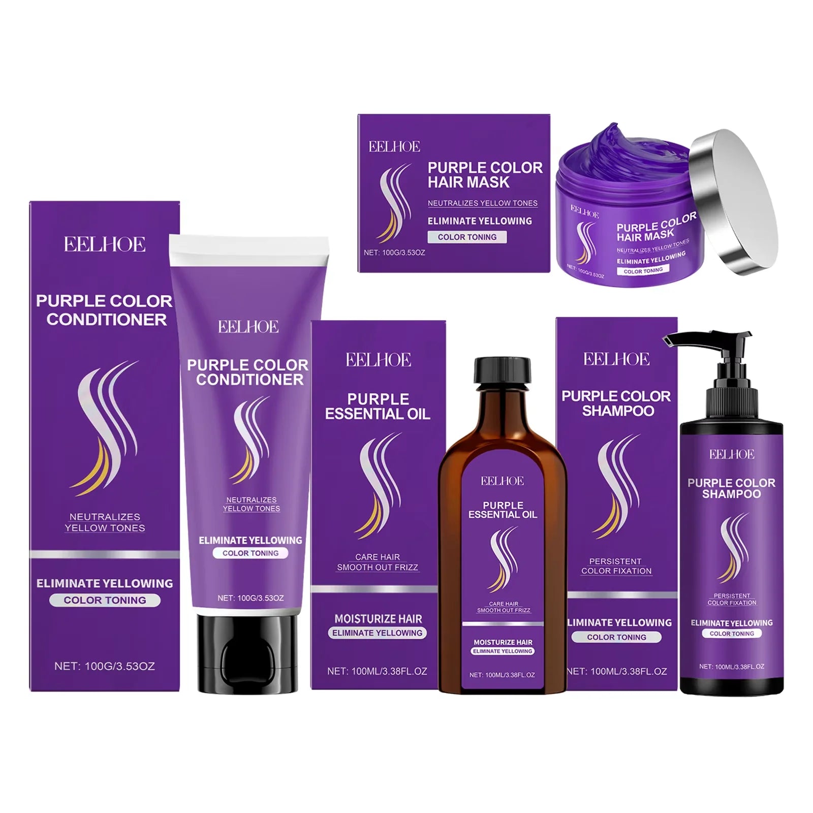 EELHOE Vitamin E Hair Care Series - Deep Nourishing Treatment for Dry Damaged Hair
