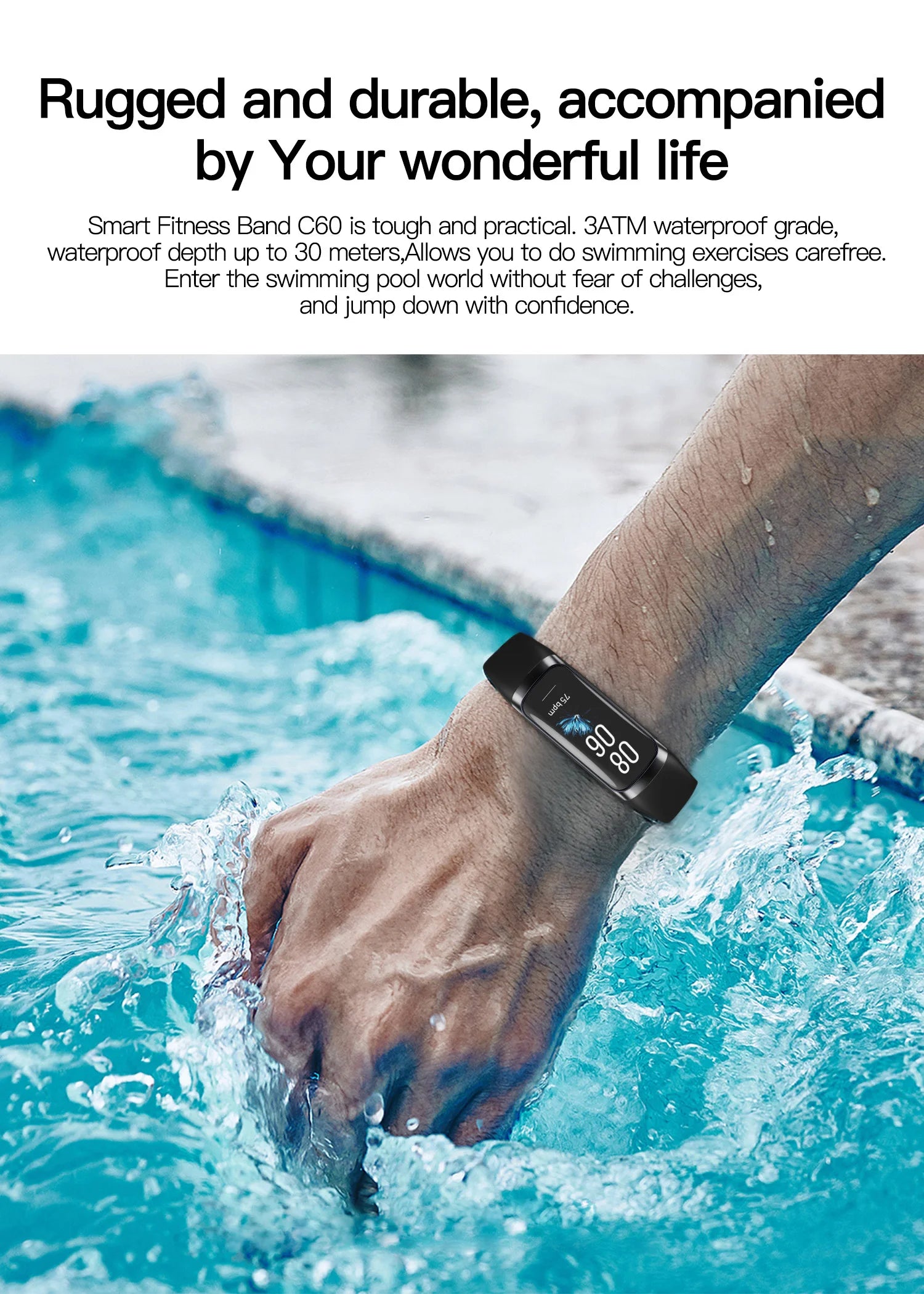 AMOLED Display Fitness Tracking Sports Watch