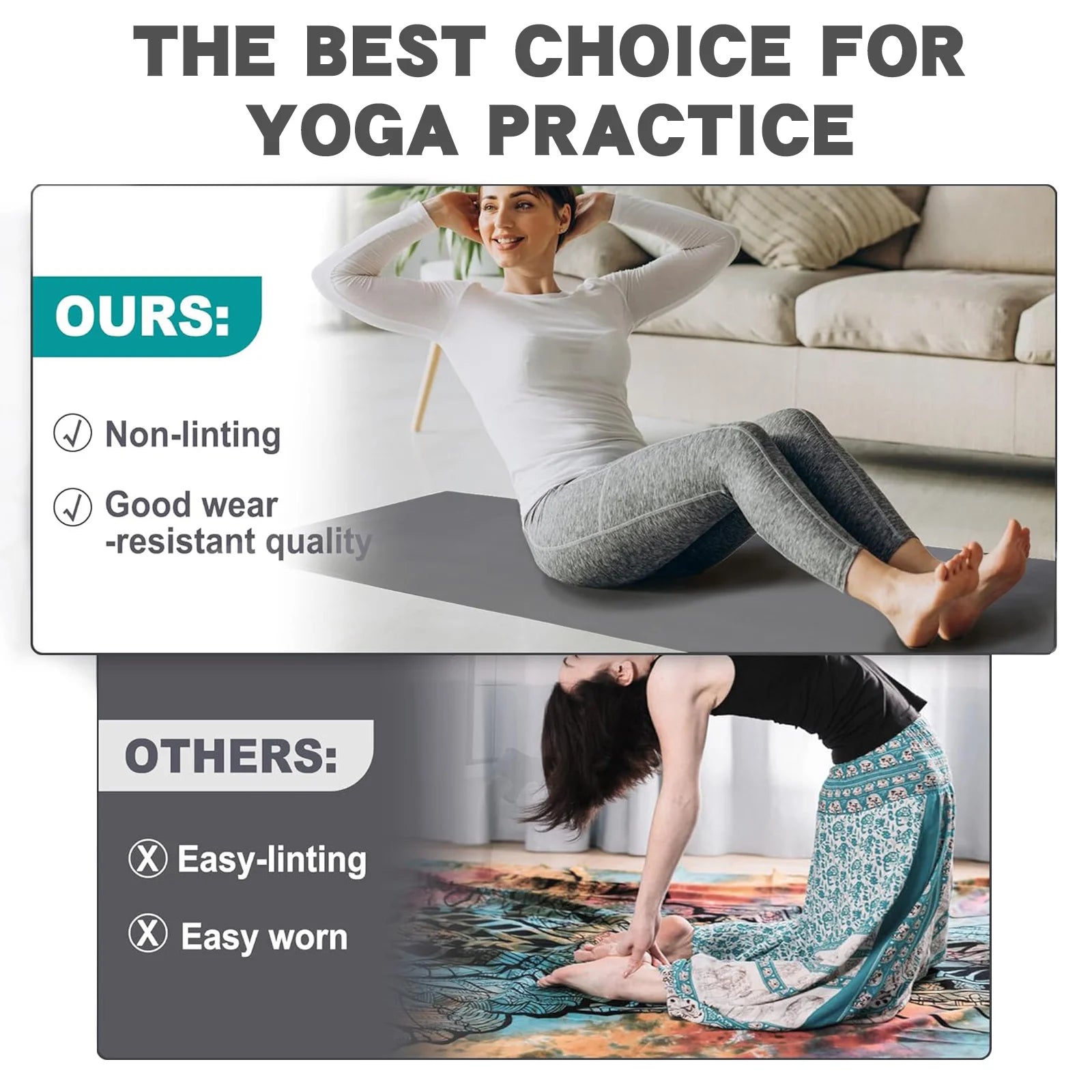 Premium Non-Slip Yoga Towel 183x61cm microfiber mat towel with silicone grip and carry bag by Cedar & Moore