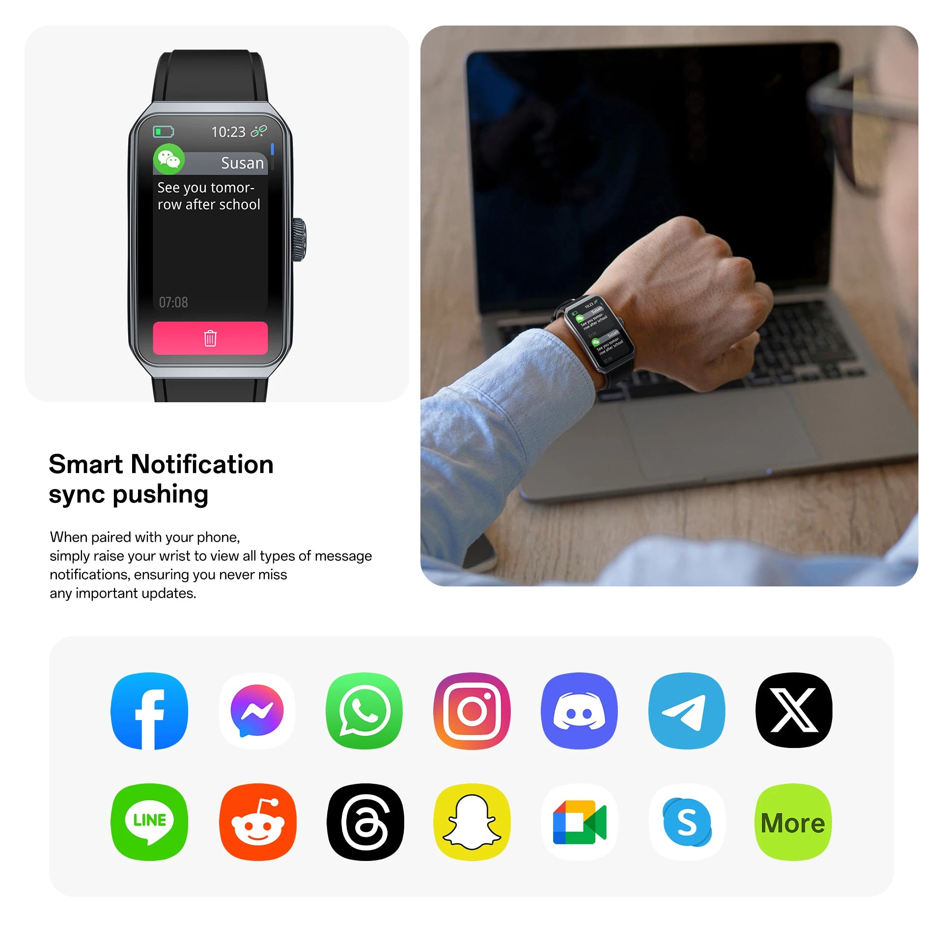 GEJIAN R11 Fashion Smart Watch - 1.47" TFT Display with Health Monitoring & IP68 Waterproof