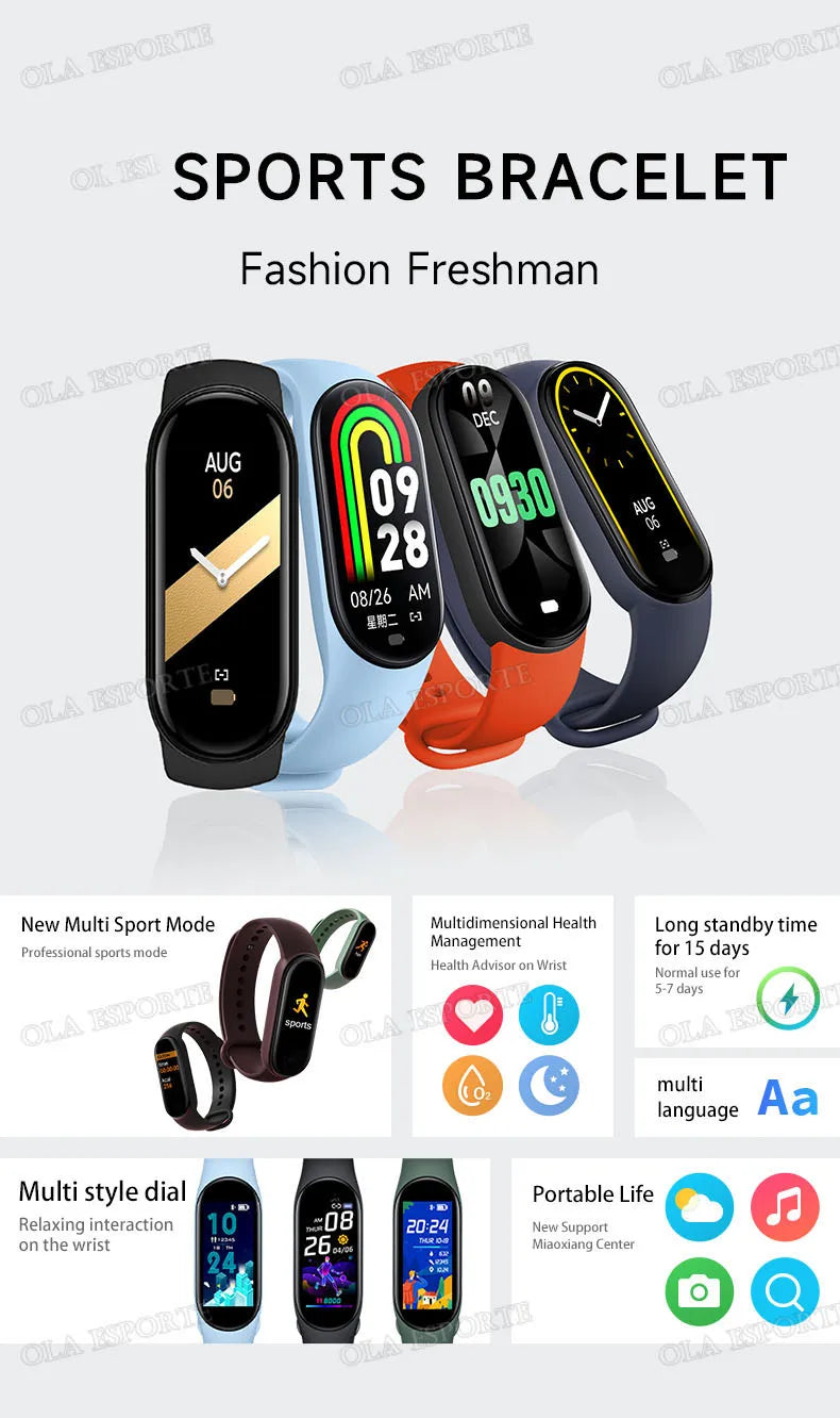 Ola Sports Smart Watch - Music Control Fitness Calorie Tracker