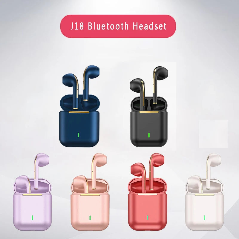 J18 TWS Wireless Earbuds - Bluetooth 5.3 Headphones with Noise Cancelling