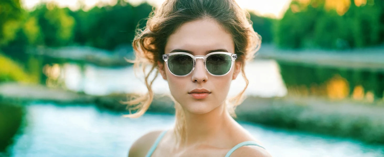 ZENOTTIC Round Polarized Sunglasses - Eco-Friendly Acetate Retro UV400 Protection