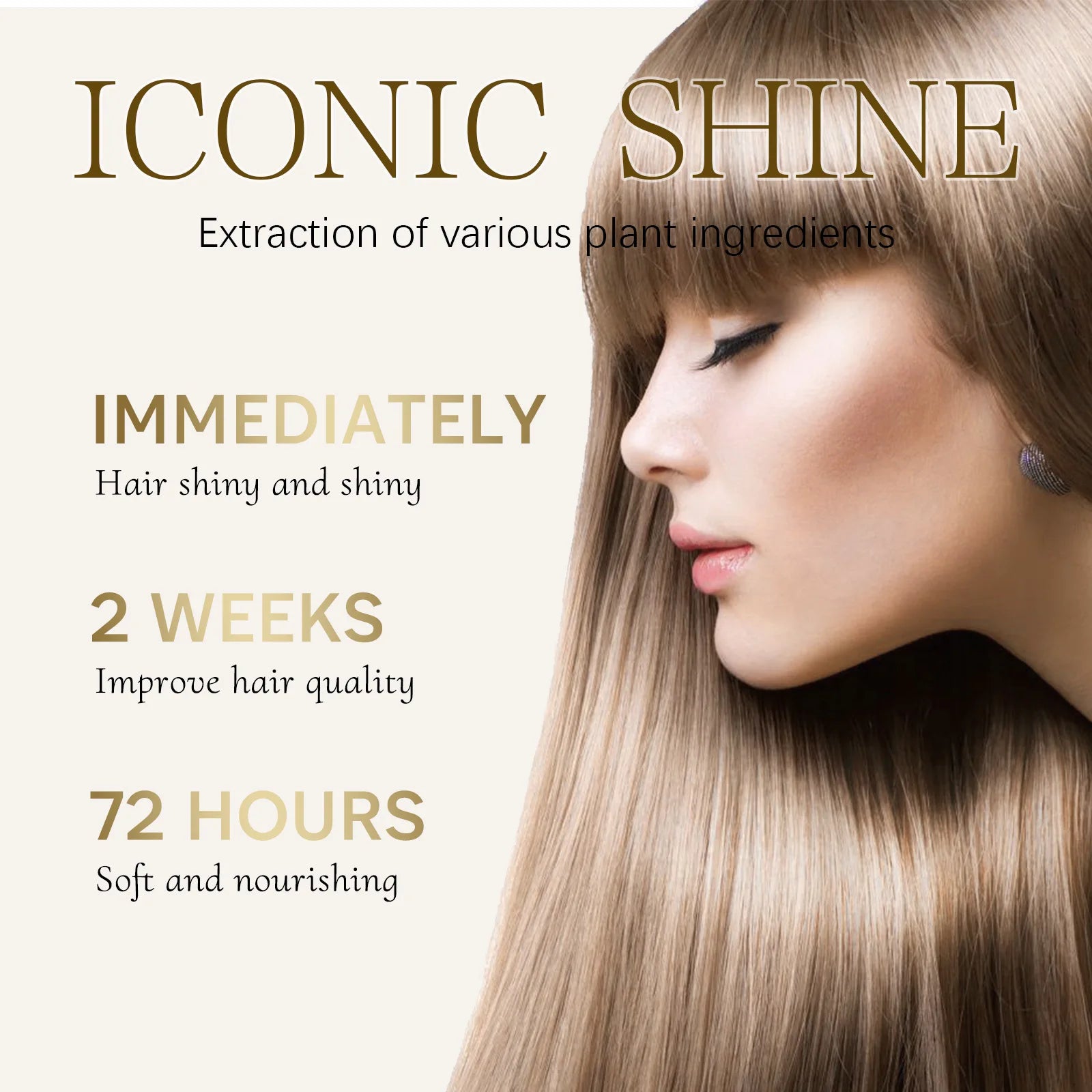 EELHOE Keratin Protein Hair Serum Spray - Molecular Repair Treatment for Damaged Hair