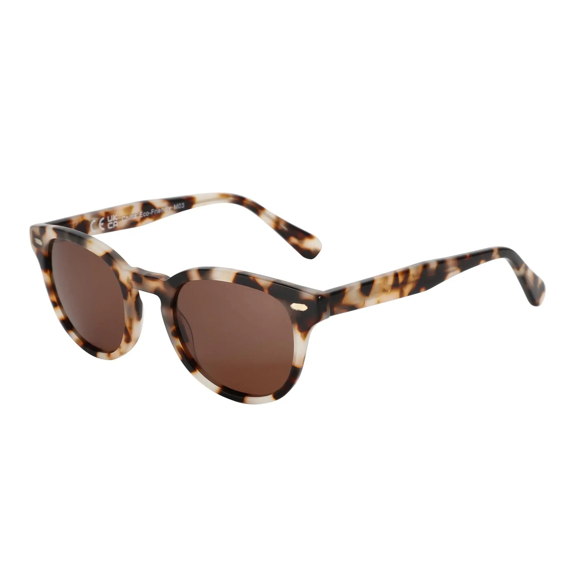 ZENOTTIC Round Polarized Sunglasses - Eco-Friendly Acetate Retro UV400 Protection