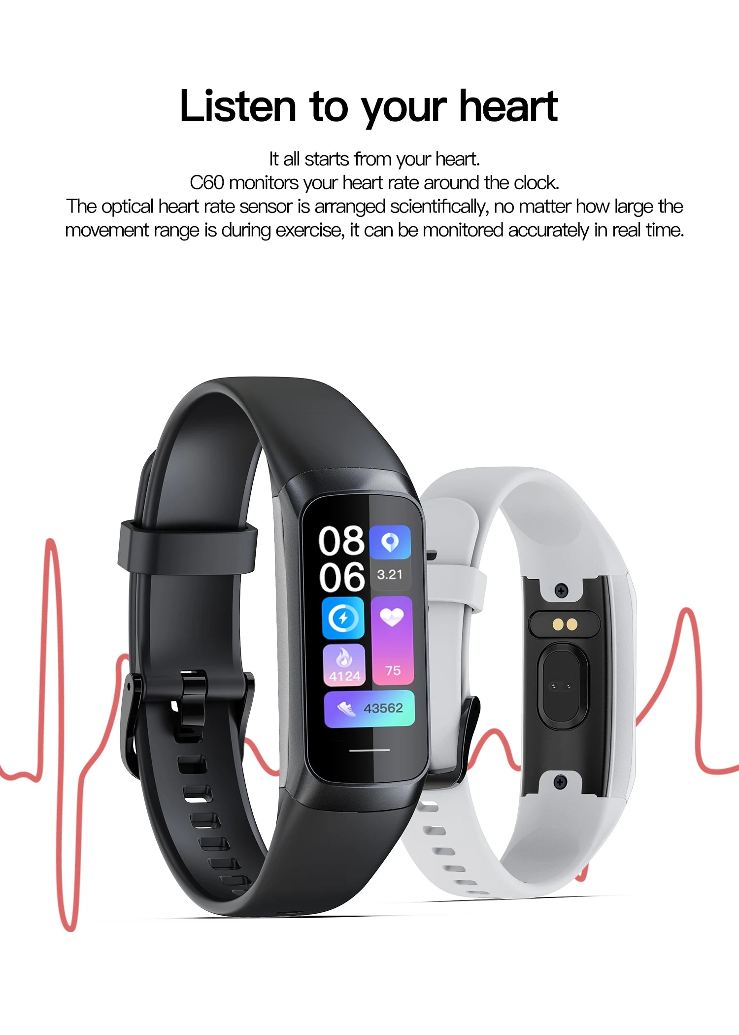 AMOLED Display Fitness Tracking Sports Watch