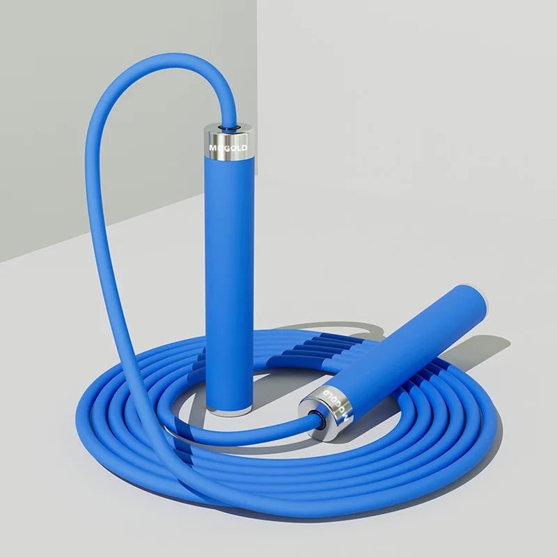 Jump rope Cedar & Moore blue adjustable speed rope with dual bearings