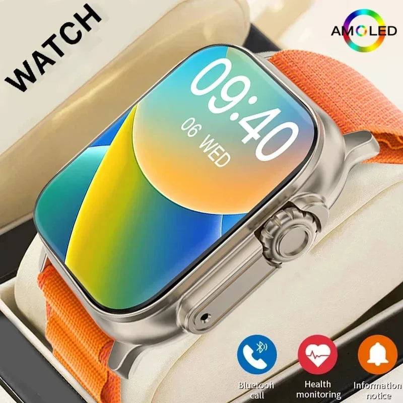 LAXASFIT Smartwatch - Bluetooth Talk Message Alert Heart Rate Monitor Sports Watch