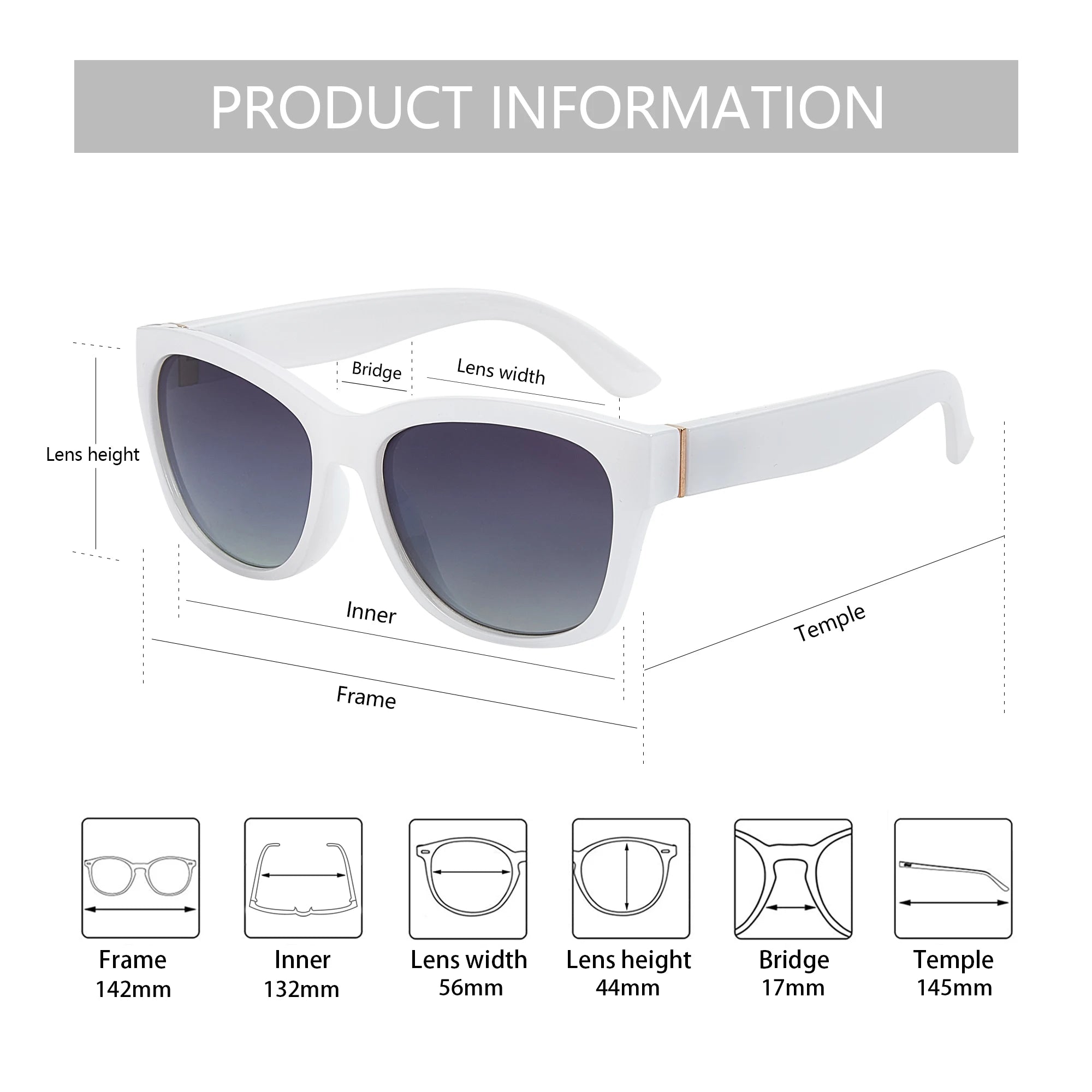 ZENOTTIC Cat Eye Polarized Sunglasses - Women's Vintage Square UV Protection Shades