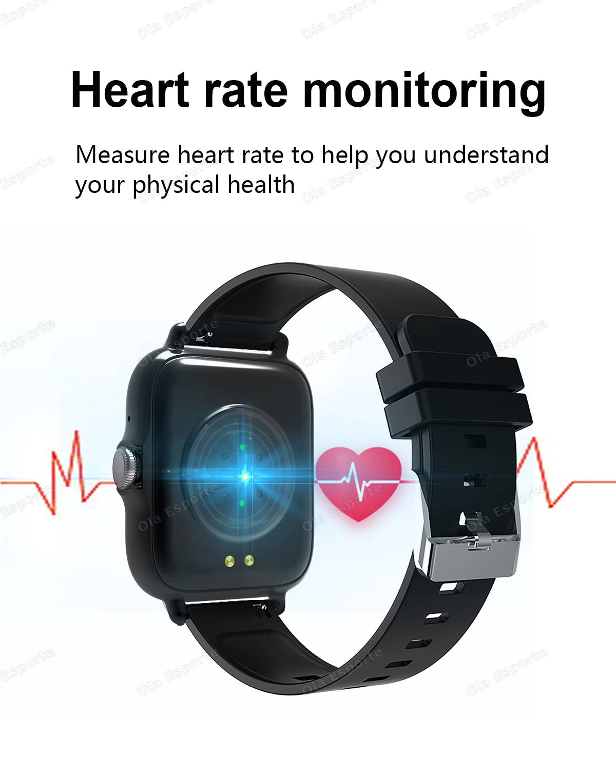Smart Watch 2.01" HD Display with Bluetooth Calling & Custom Dials