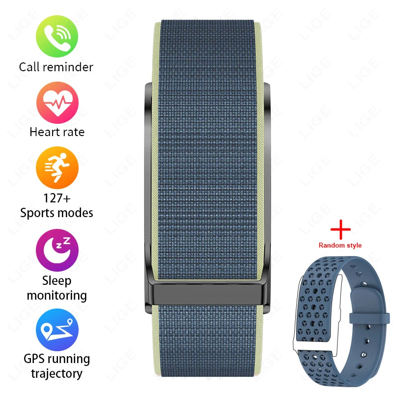 LIGE Smart Bracelet Heart Rate Health Sports Monitoring Wristband - NO Screen Fitness Tracker