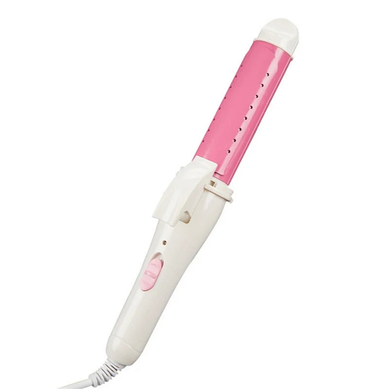 3-in-1 Ceramic Hair Curling Iron - Multifunction Curler, Straightener & Heated Roller Styling Tool
