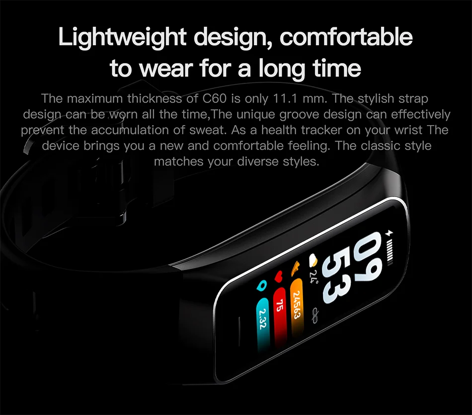 LIGE Amoled Heart Rate Blood Smartwatch Waterproof Sports Fitness Tracker