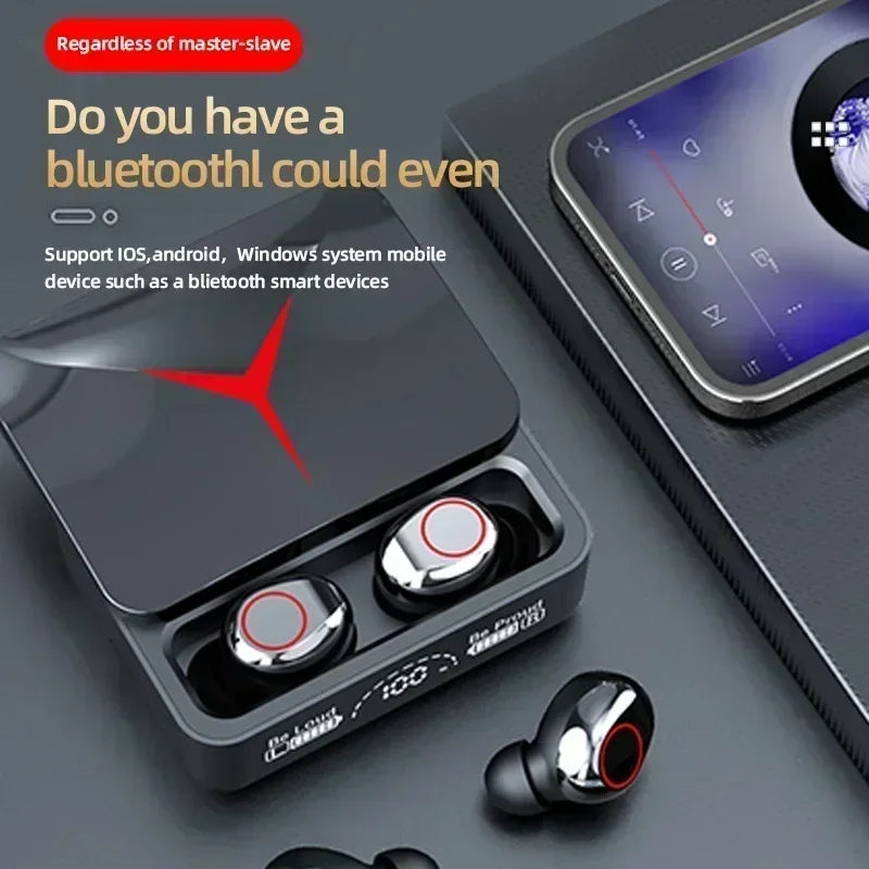 LS M90 TWS Sports Gaming Earbuds - Bluetooth with Touch Control, 12H Battery & Waterproof