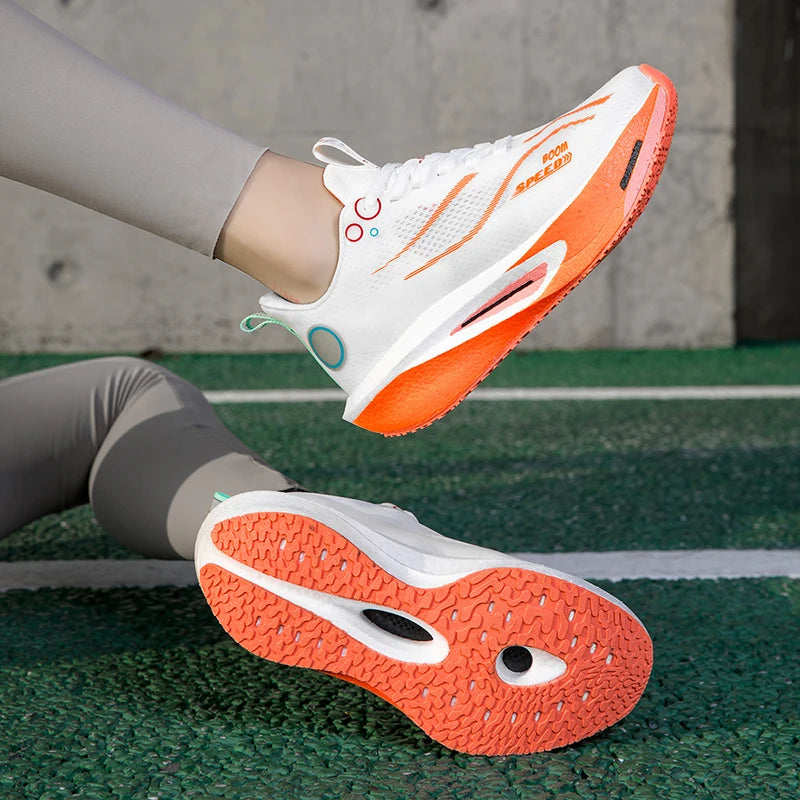 Carbon Board Athletic Running Shoes - Professional Marathon Lightweight Cushioning Sneakers