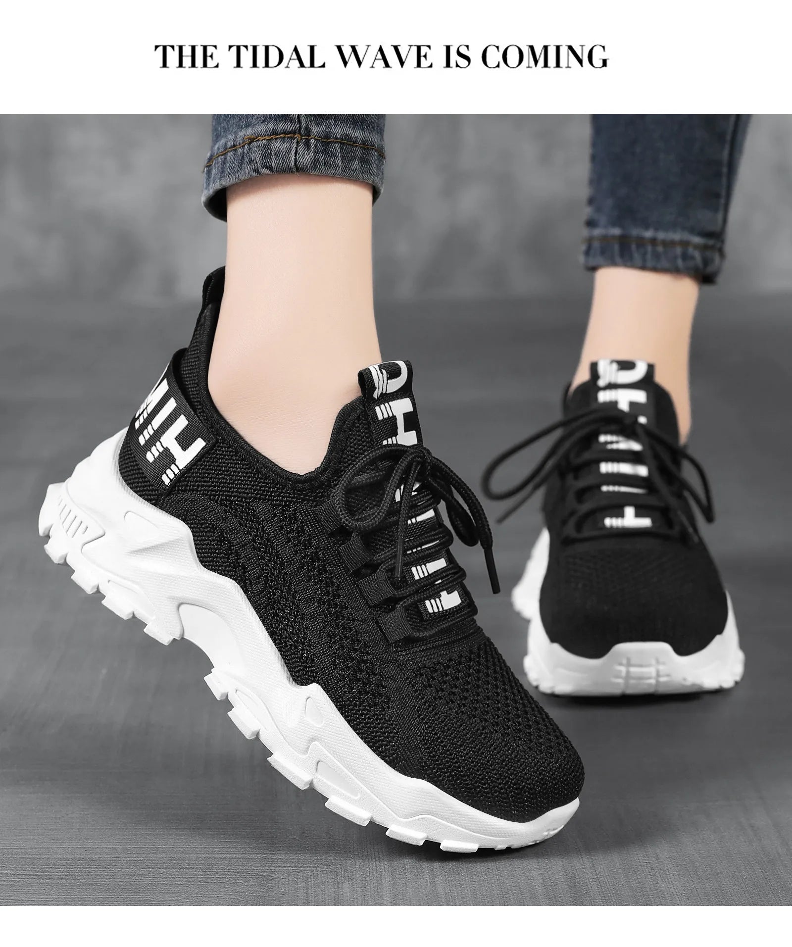 Women's Mesh Sports Shoes - Active Athletic Sneakers for Running & Workouts