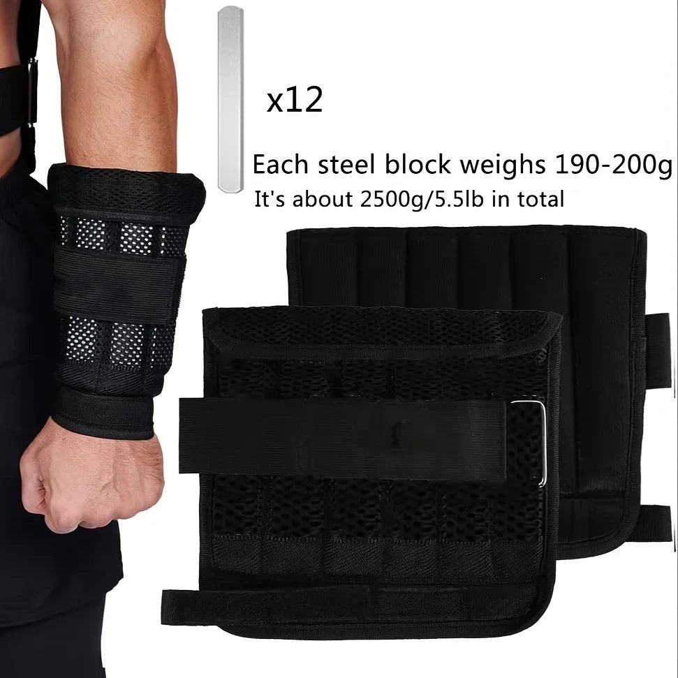 Adjustable Weight Vest Set with Ankle & Wrist Weights - Complete Training Kit