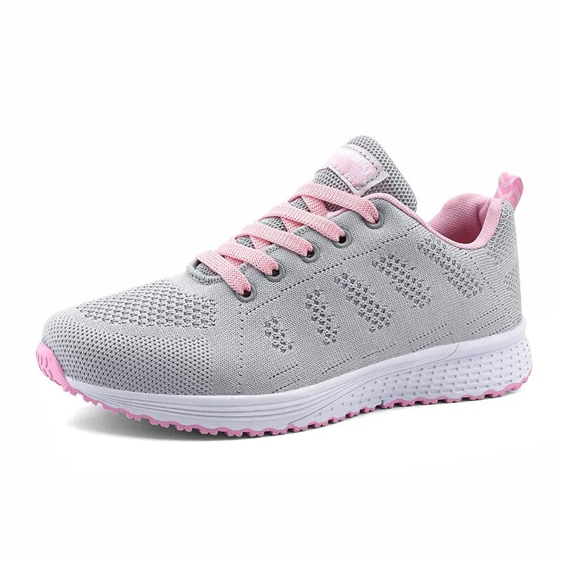 Women's Breathable Mesh Walking Shoes - Lightweight Slip-On Athletic Sneakers