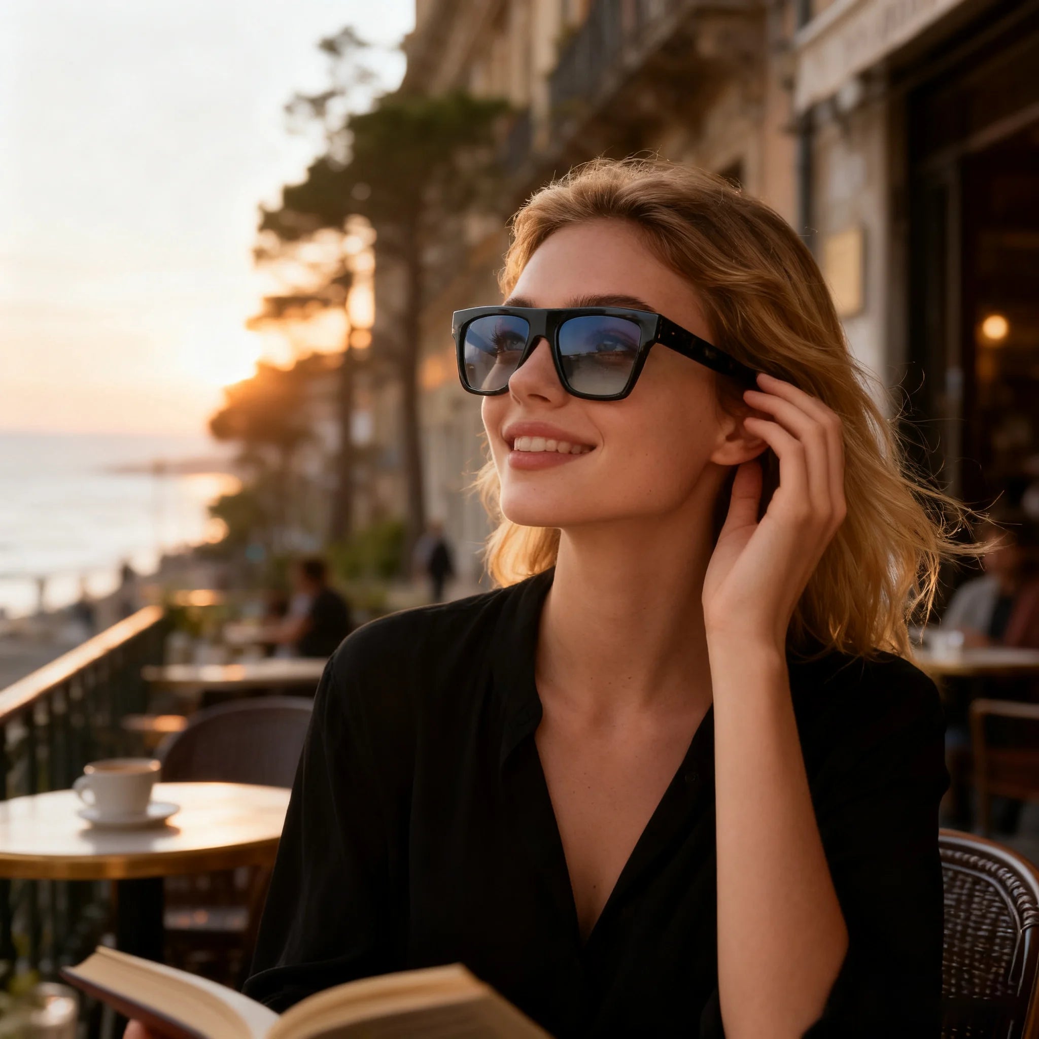 ZENOTTIC Designer 90's Style Square Polarized Sunglasses