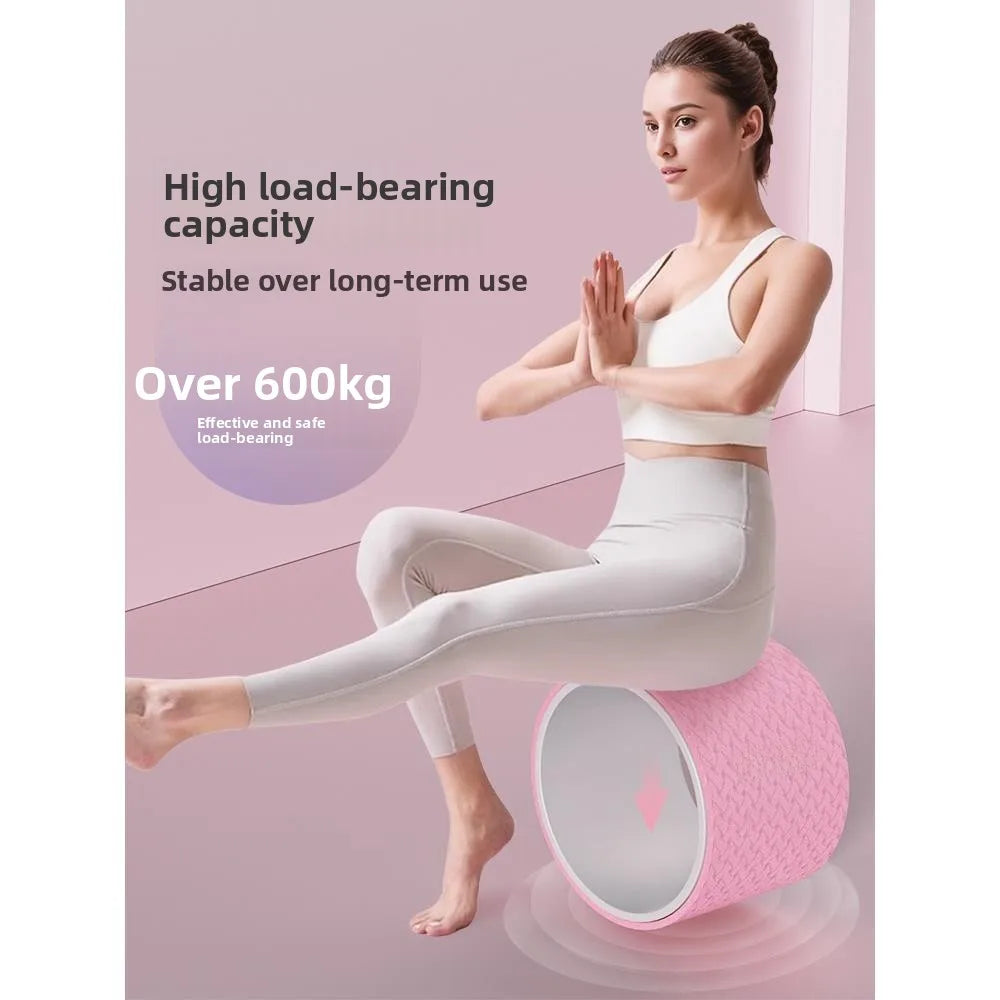 Extra Wide Yoga Wheel - Professional Pilates Stretching & Spine Opening Equipment