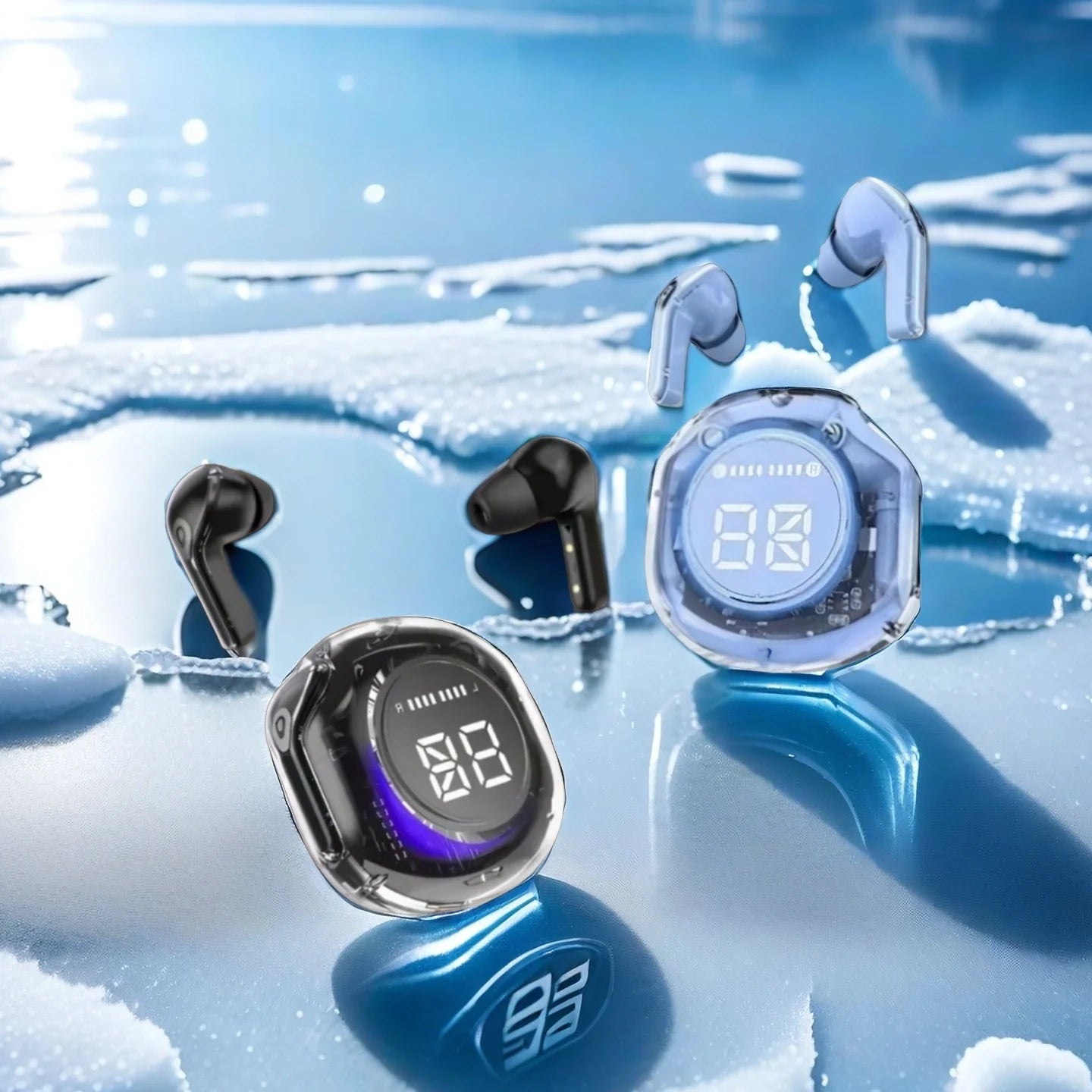 CHUBAN T8 TWS Gaming Earbuds - Bluetooth 5.3 with LED Breathing Light & 12H Battery Life