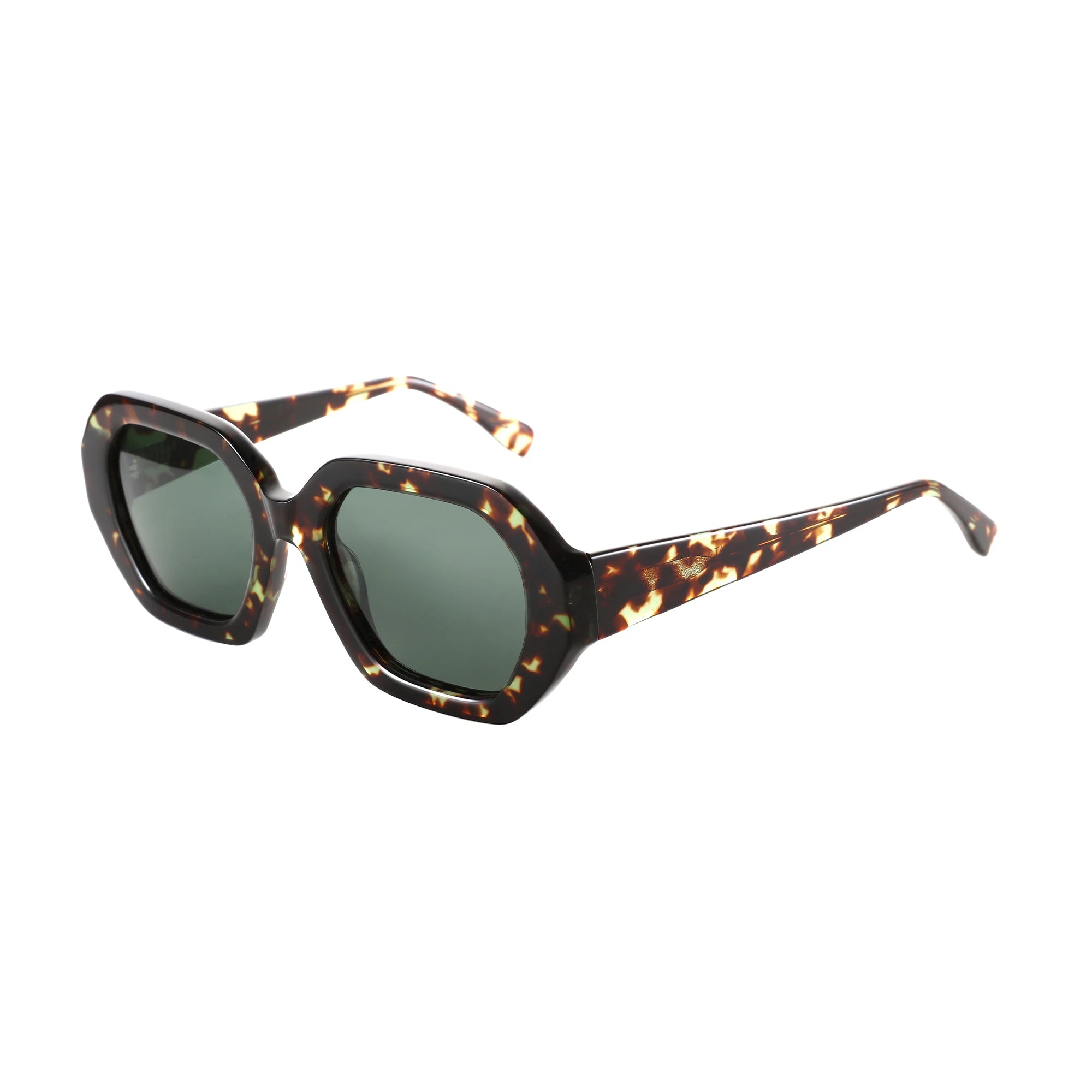 ZENOTTIC Retro Designer Hexagon Sunglasses
