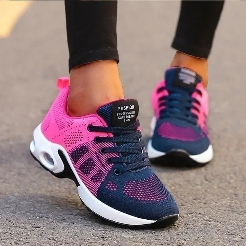 Women's Breathable Mesh Running Shoes - Lightweight Athletic Sneakers for Walking & Sports