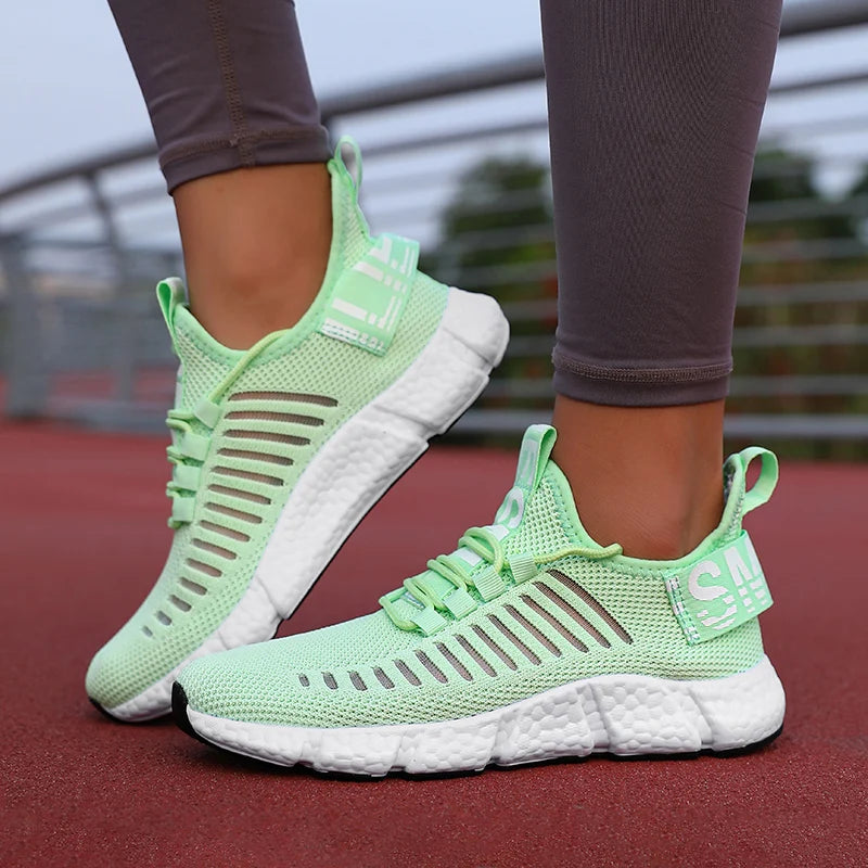 Women's Breathable Sneakers - Lightweight Running & Sport Shoes