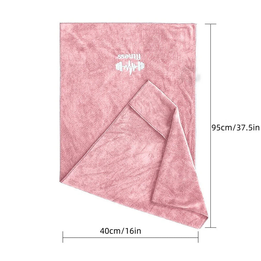 Microfiber Gym Towel - Super Soft Quick-Drying Sports Towel 37.5"x16" for Yoga & Fitness