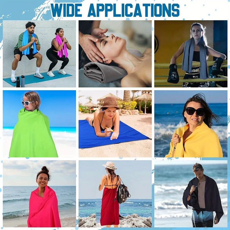 100% Microfiber Sports Towel Quick Dry