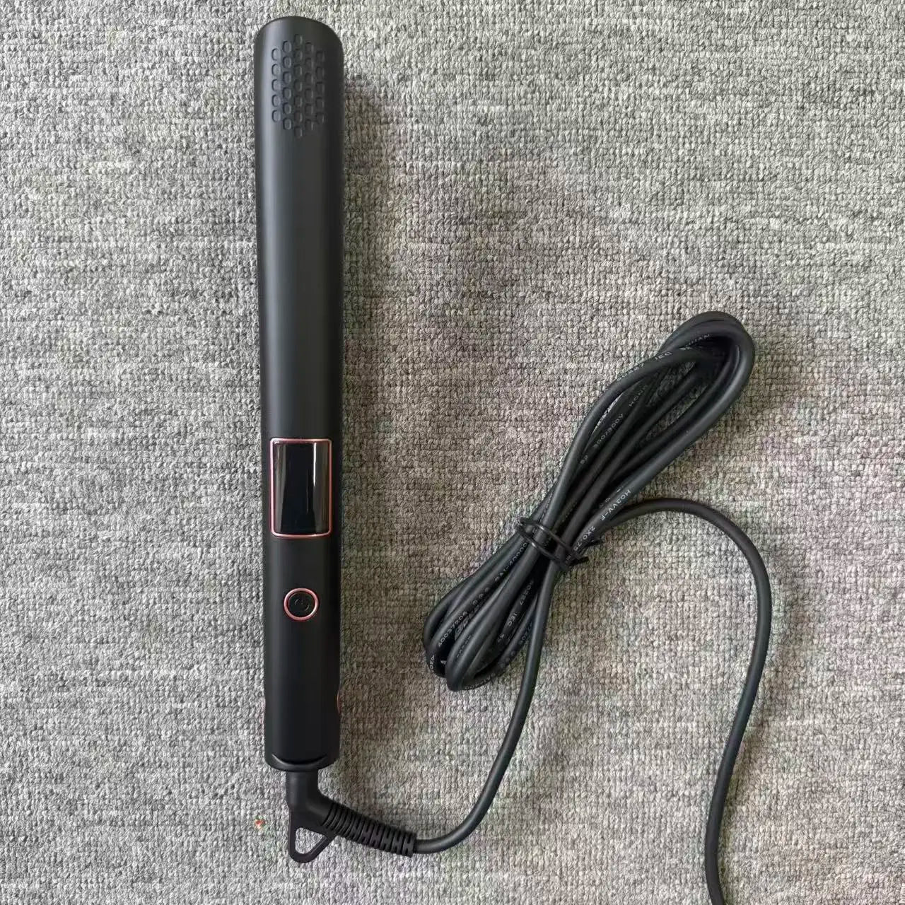 PTC Ceramic Hair Straightener - LCD Display Flat Iron 2-in-1 Kit with Glove & Hair Clips