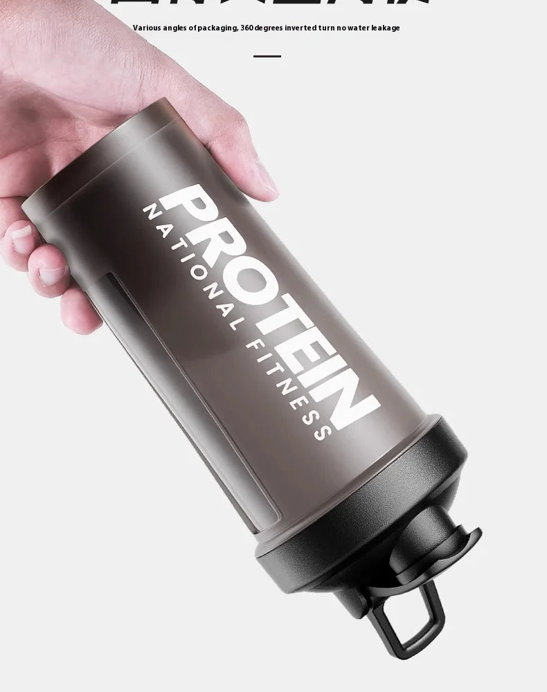 Protein Shaker Bottle - Leak-Proof Gym Fitness Mixer Cup 400-600ml for Shakes & Supplements